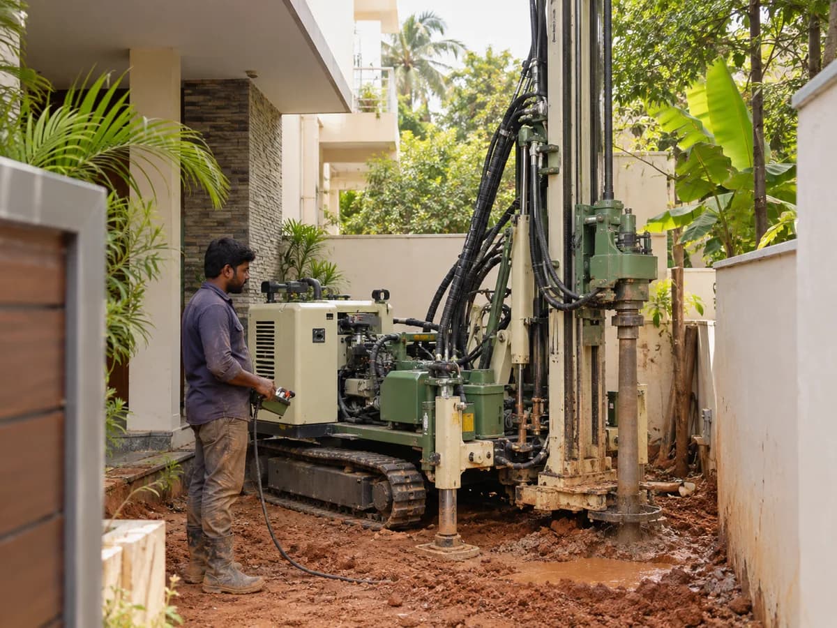 Illustration of robo drilling for restricted spaces